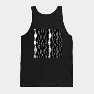 Dashed waves Tank Top